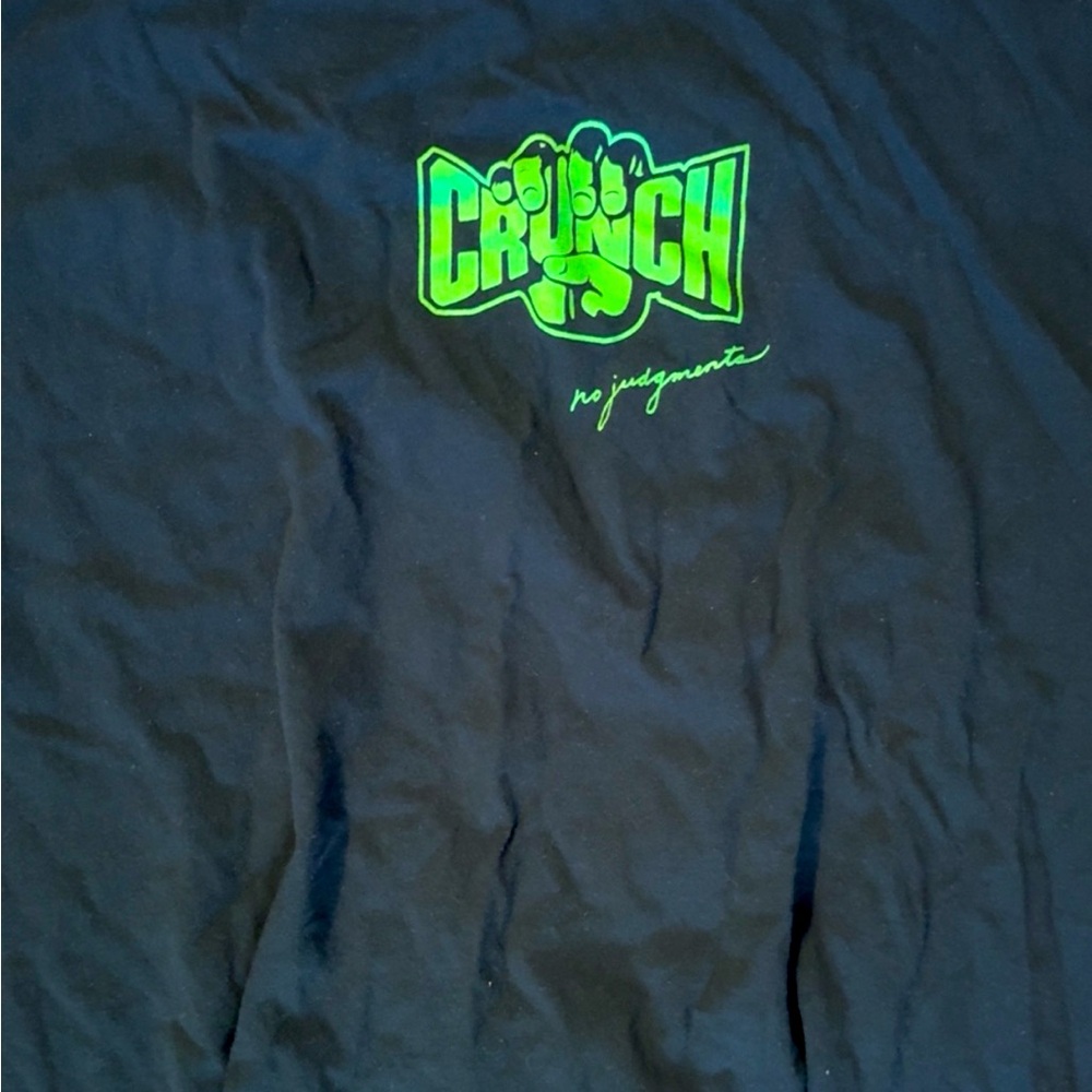 CRUNCH GYM BLACK TSHIRT